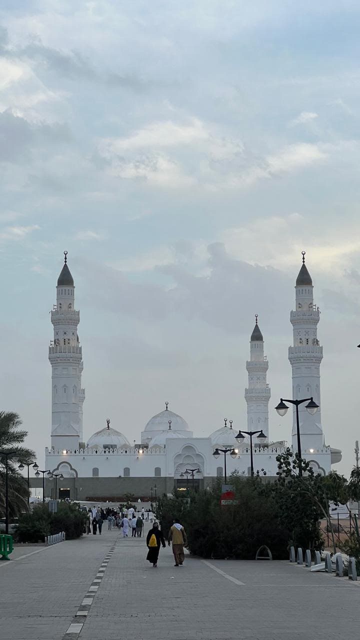 Quba Mosque in daylight